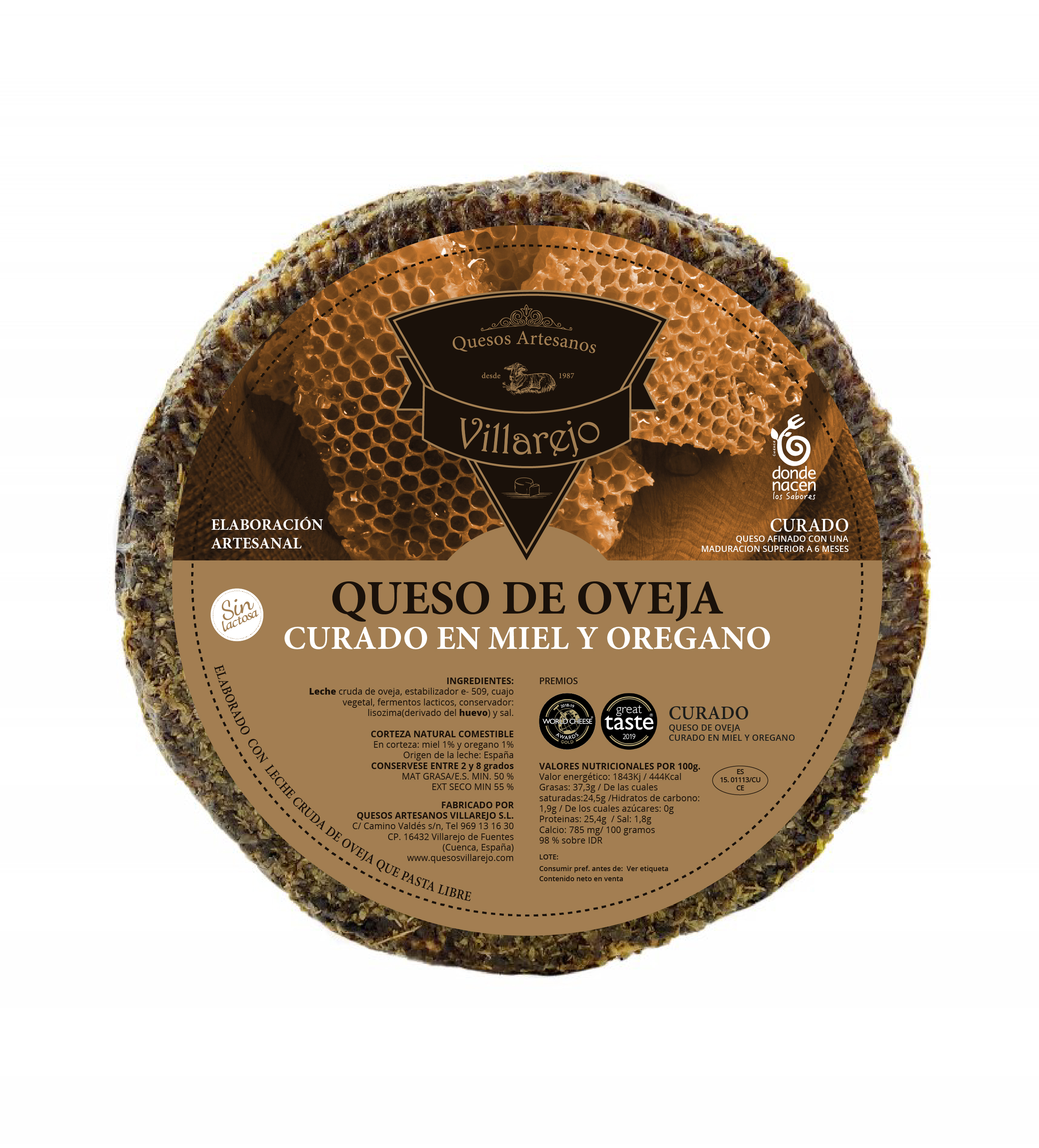 oNlKRjunmu8ghURm9a57 Queso Villarejo Curado en Miel y orégano