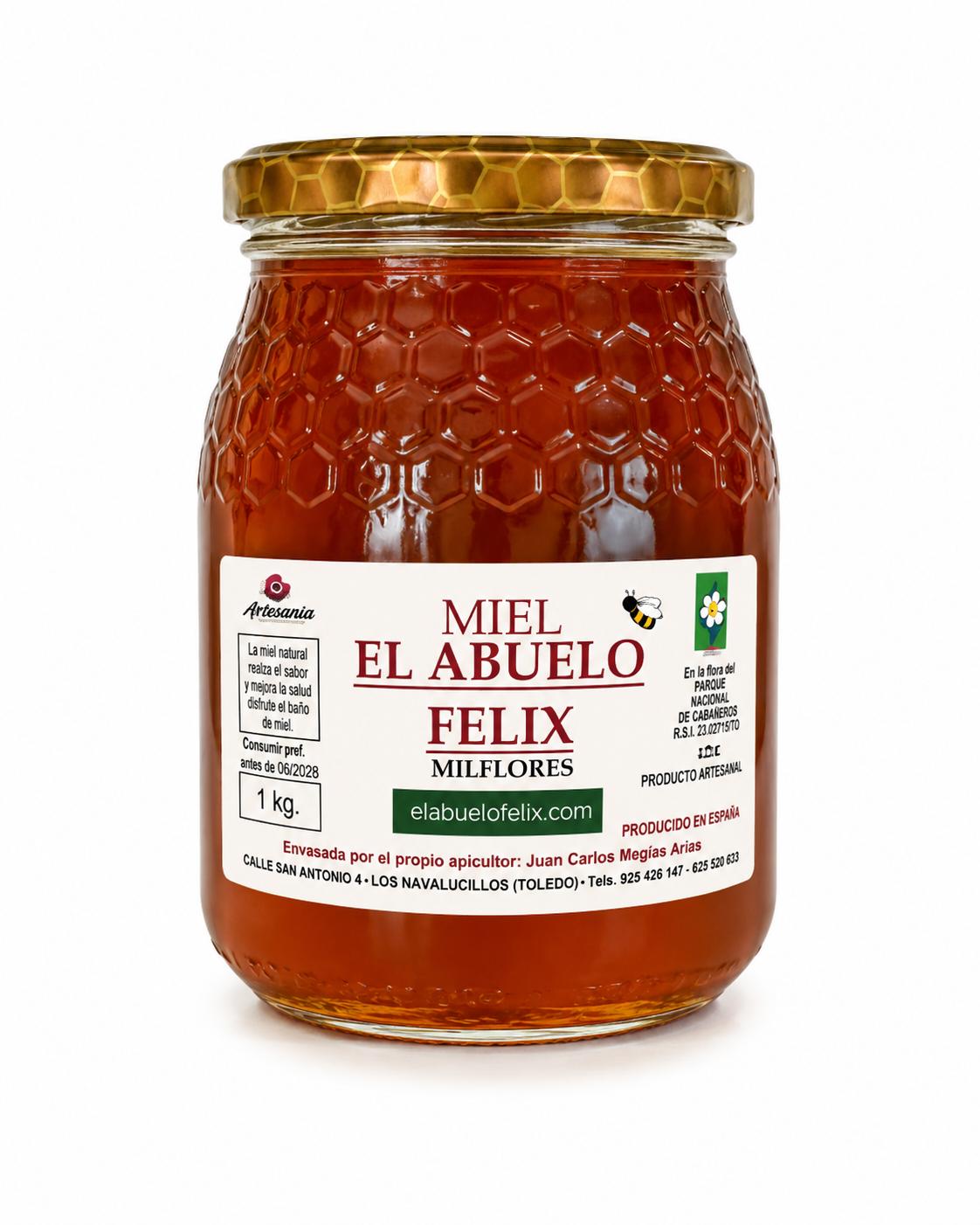 MIEL FLORES 1KG ABUELO FELIX Miel Flores El Abuelo Felix