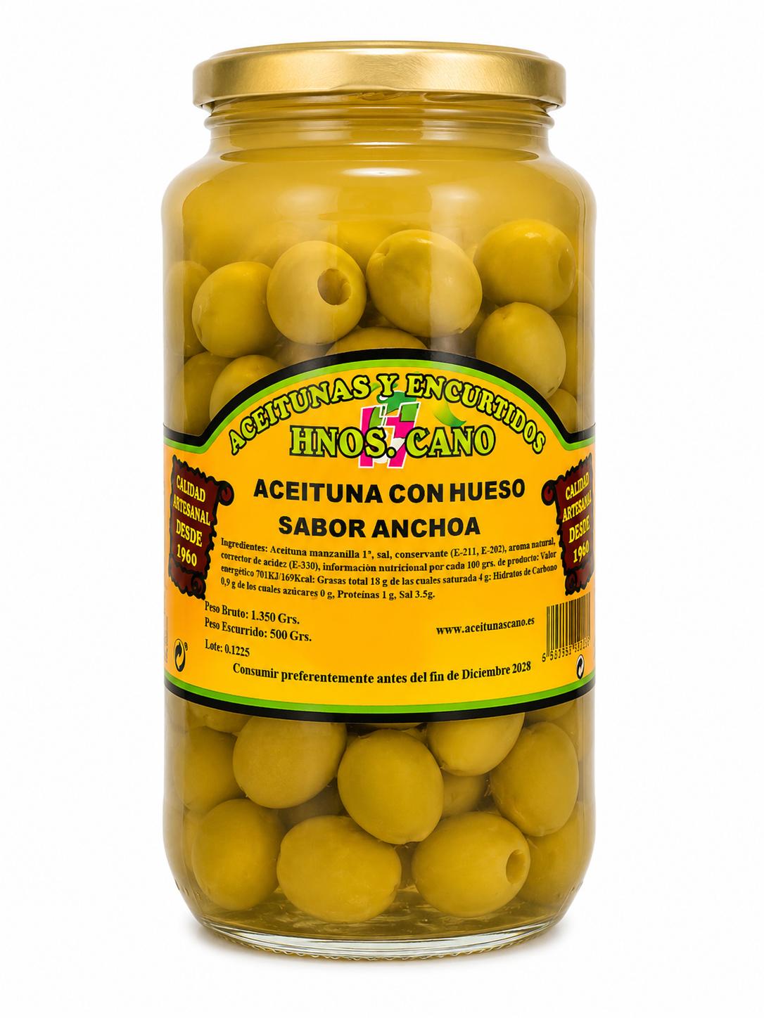 aceituna rellenas anchoa Aceituna Deshuesada Sabor Anchoa