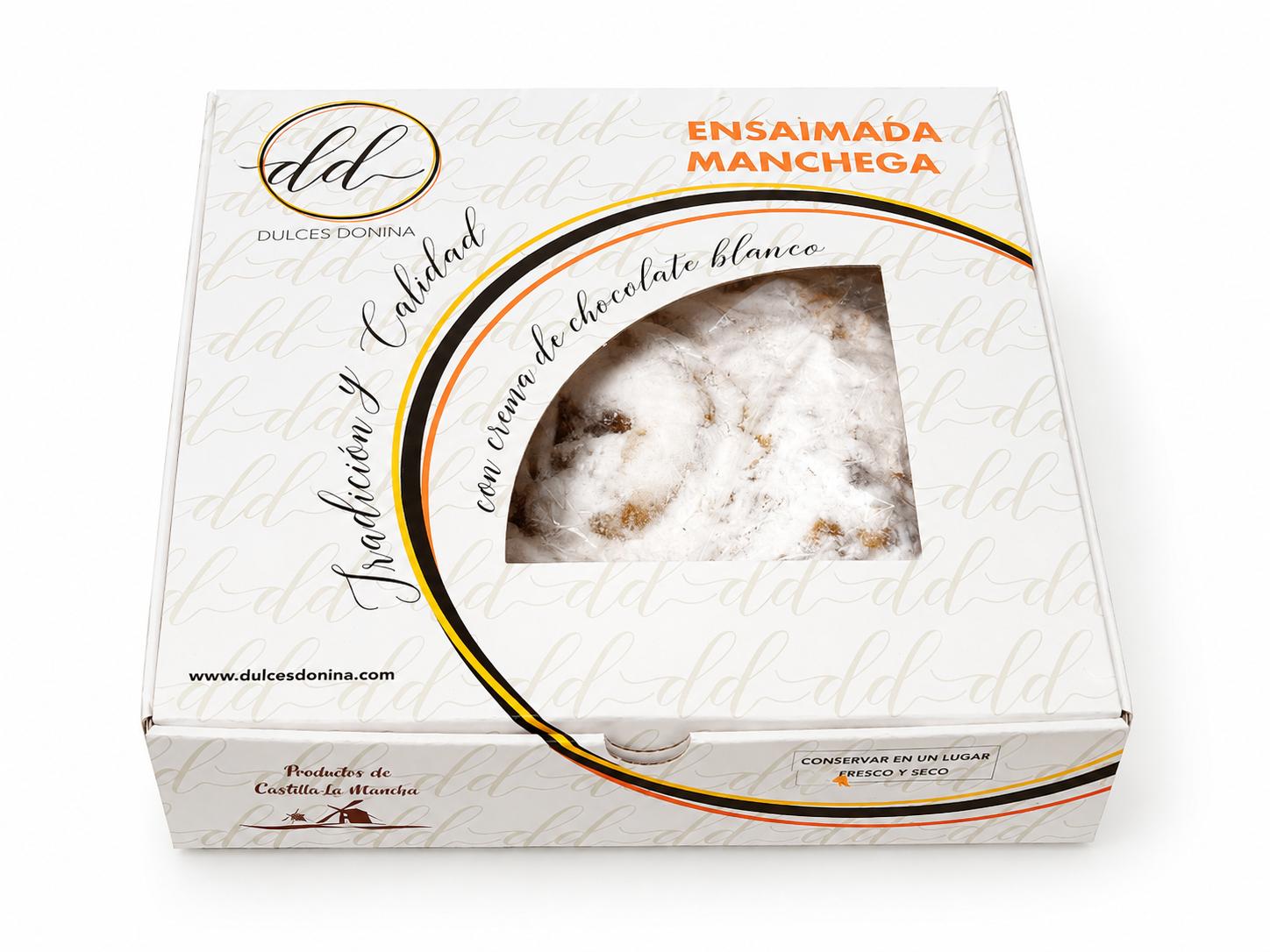 ensaimada Ensaimada Manchega con Crema de Chocolate Blanco